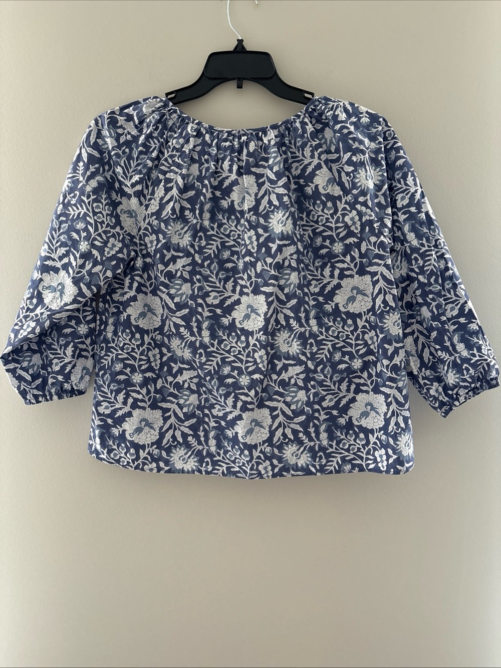 Marea by Liz Joy Sophie Blouse Indigo Blossom Size Small - Picture 2 of 4